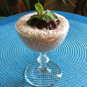 chia pudding small glass