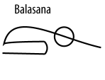 balasana or child pose